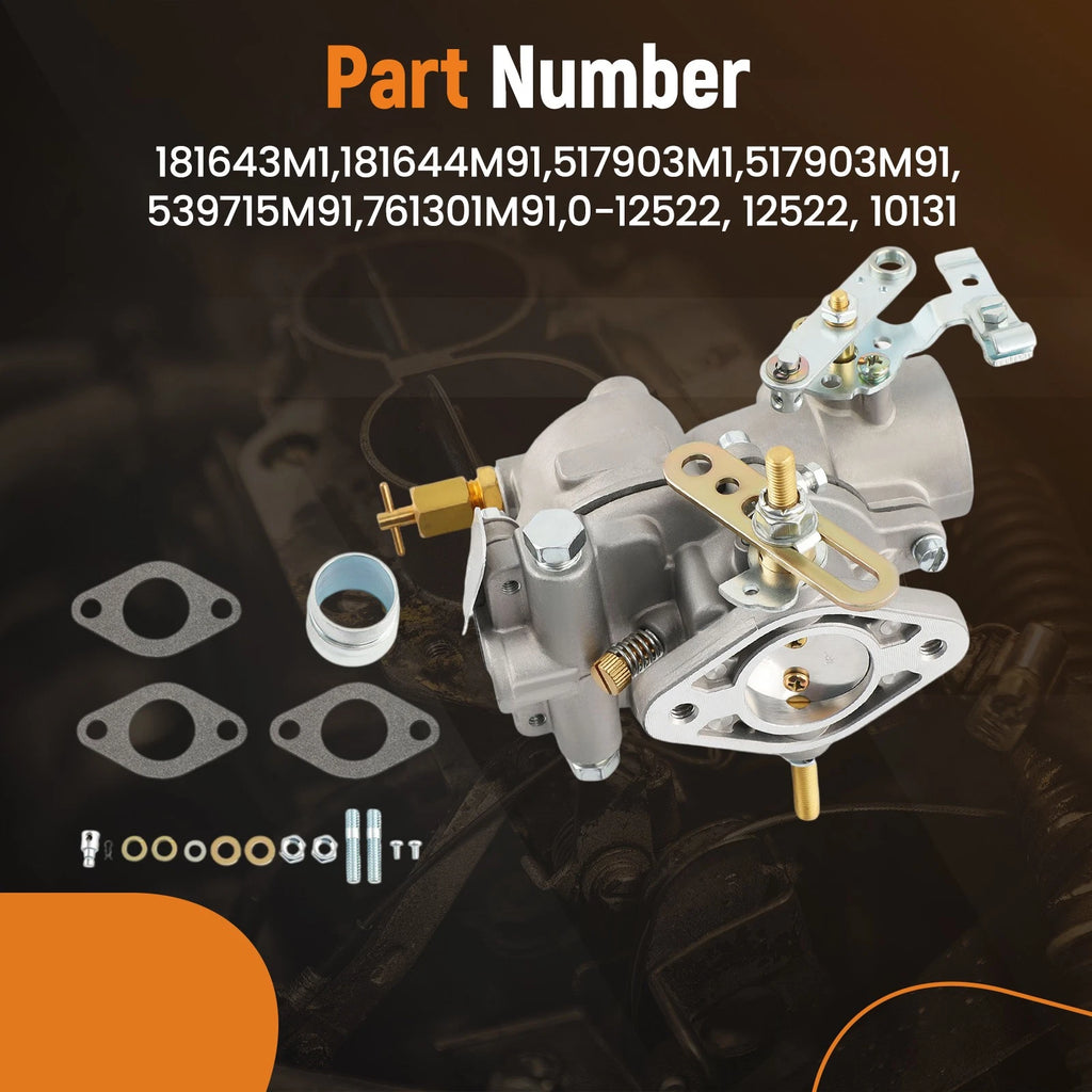 Carburetor Kit with Gaskets for 12522 TSX113 TSX926 TSX38 181643M1 181644M91