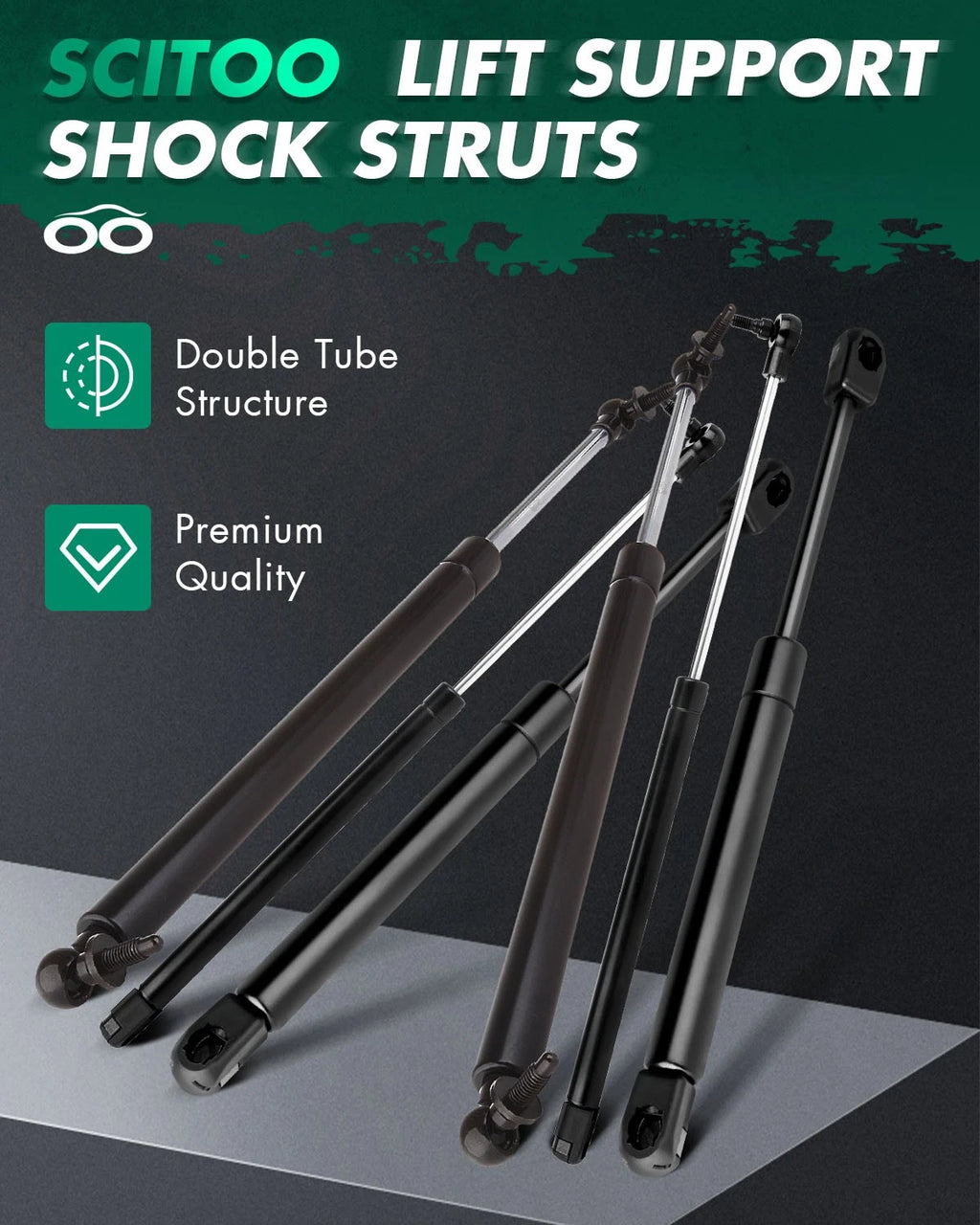 6Pcs Lift Supports for Jeep Grand Cherokee (1999–2004)