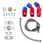Turbo Oil Drain Return & Feed Line for T3 T4 T6 GT45 T04e T66 (Universal)