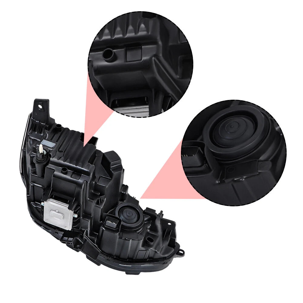 Set of 2 Headlights for Ford Edge (2019–2024) Driver + Passenger Side