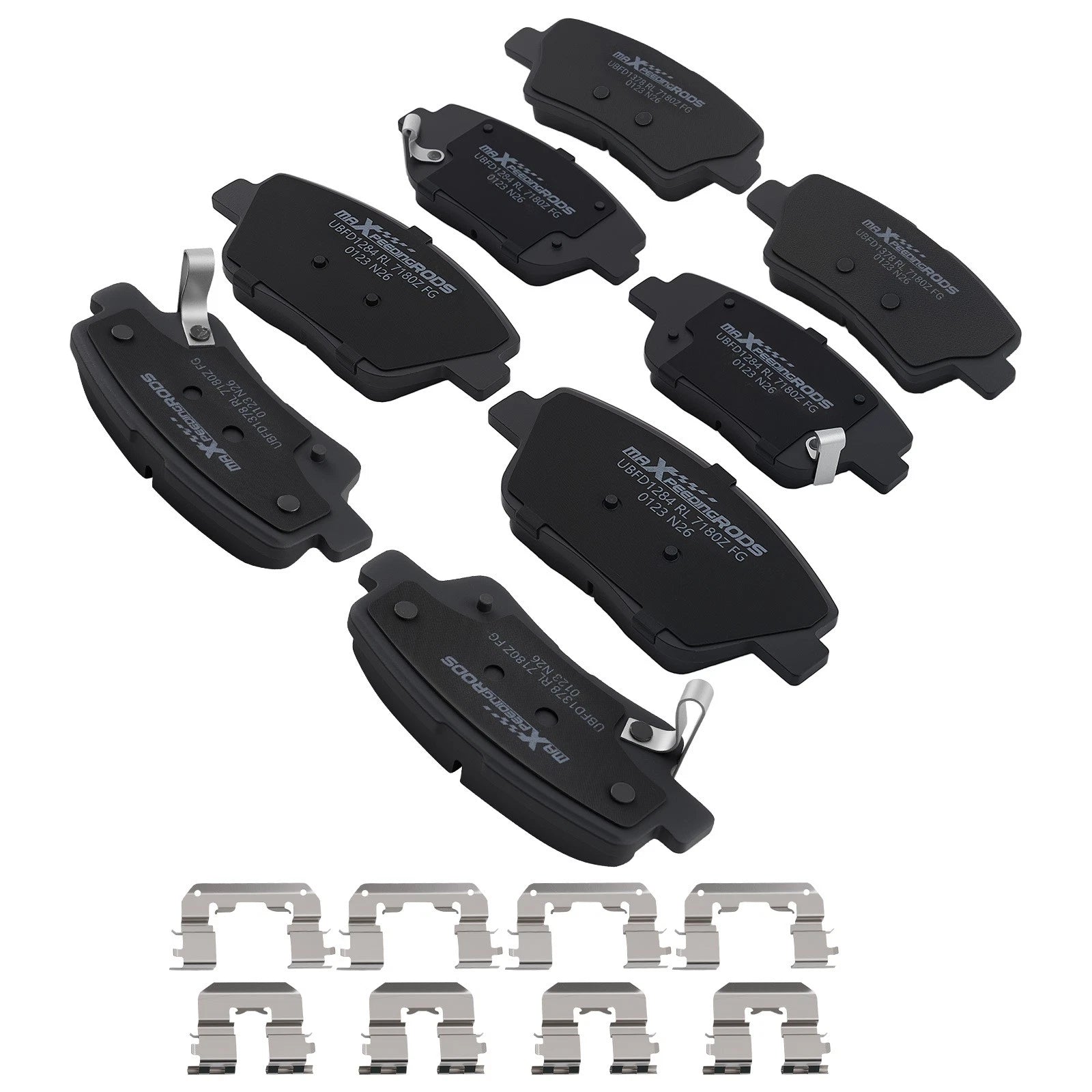 8pcs Ceramic Brake Pads Kit for Hyundai Sonata Kia Optima (2011–2015)