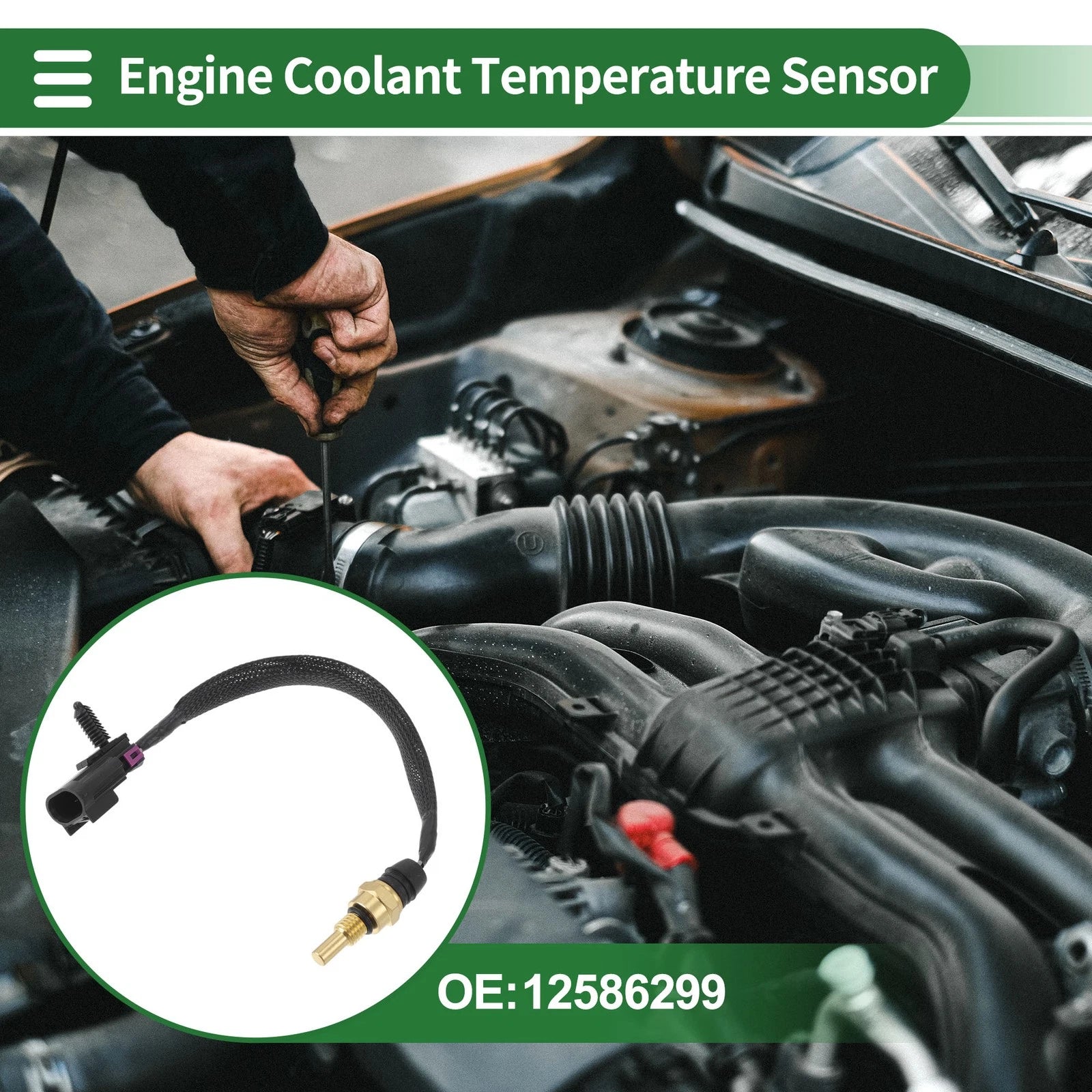 Engine Coolant Temperature Sensor No. 12586299 for Buick Rainier (2006–2007)