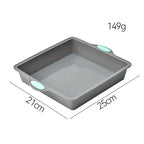 Silicone Square Chiffon Cake Mold 17.3x20x3.5 cm Food Safe