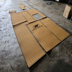 EVA Foam Faux Teak Deck Floor Mat for Nautique Super Air 210 (2002)