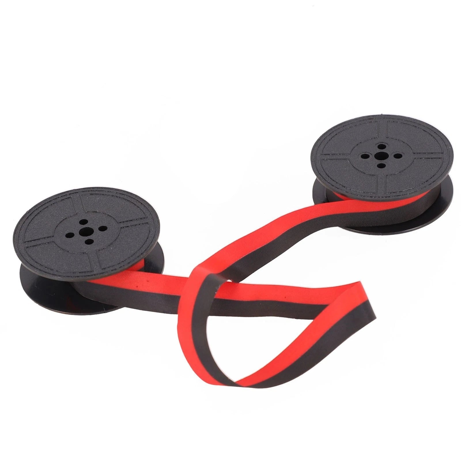 Set of 2 Portable Typewriter Ribbons Red & Black Ink Wear Resistant Nylon
