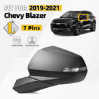 Left Side Mirror for Chevy Blazer (2019–2026) w/Turn Signal, Power Adjust, 7 Pins
