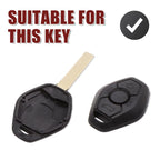 Key Fob Shell Case for BMW 3 5 7 Series E38 E39 E46 E81 (1998–2012)
