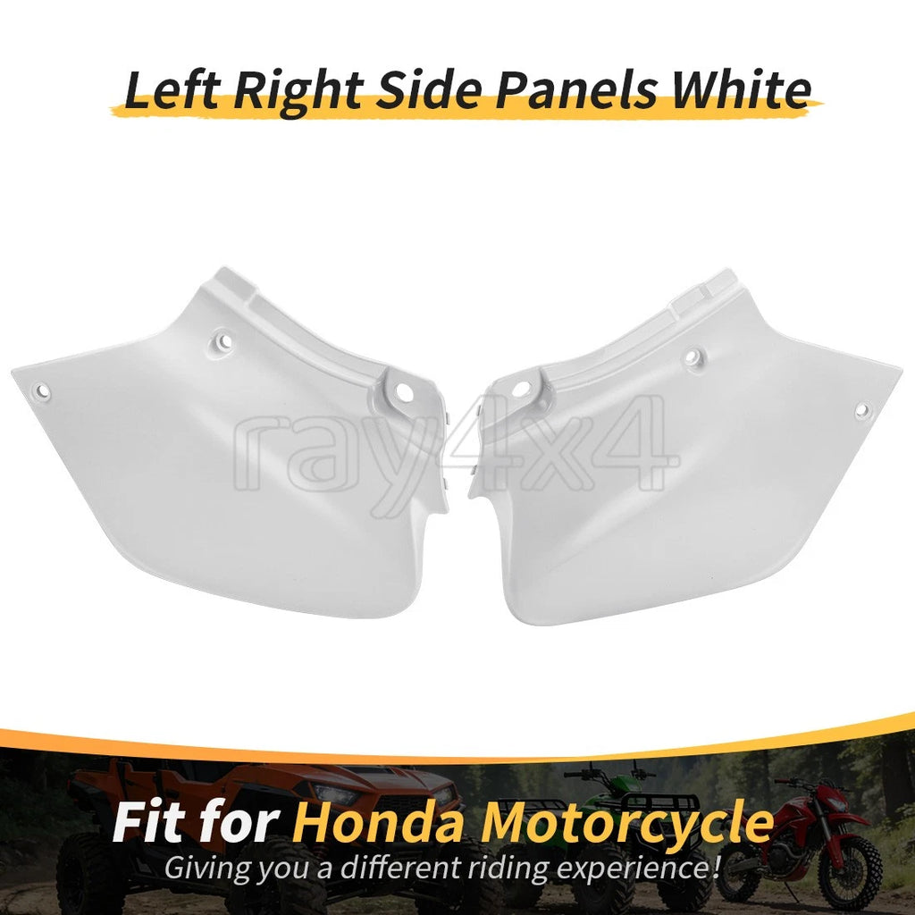 Set of 2 Side Panels for Honda XR250R XR400R (1996–2004) White