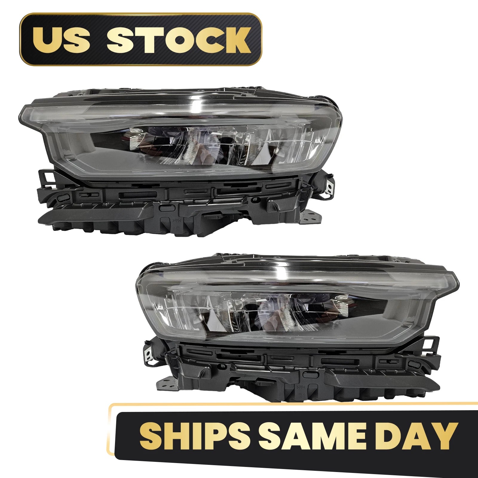 Set of 2 LED Headlights for Jeep Grand Cherokee L (2021–2024) 14 Pins L+R