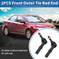 2X Front Outer Tie Rod End Links for Dodge Ram 1500, 2500 