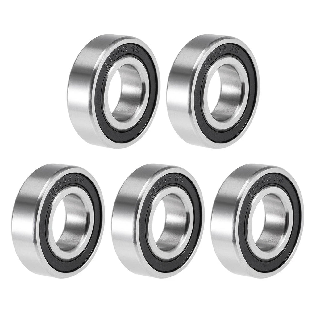Set of 5 S6003-2RS Deep Groove Ball Bearings 17x35x10mm Double Sealed