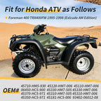 Front Brake Drum Wheel Cylinder Plate Kit for Honda FourTrax Foreman TRX400 (1995–2004)