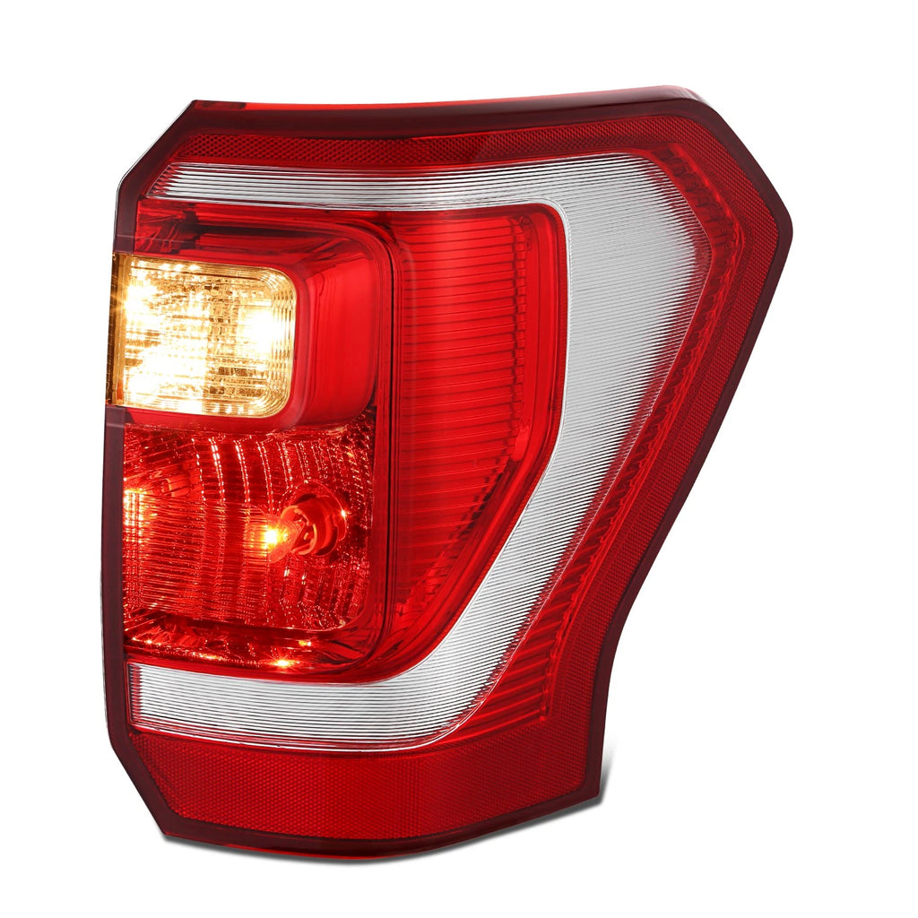 Chrome Housing Red Lens Tail Light for Ford Expedition (2018–2021)