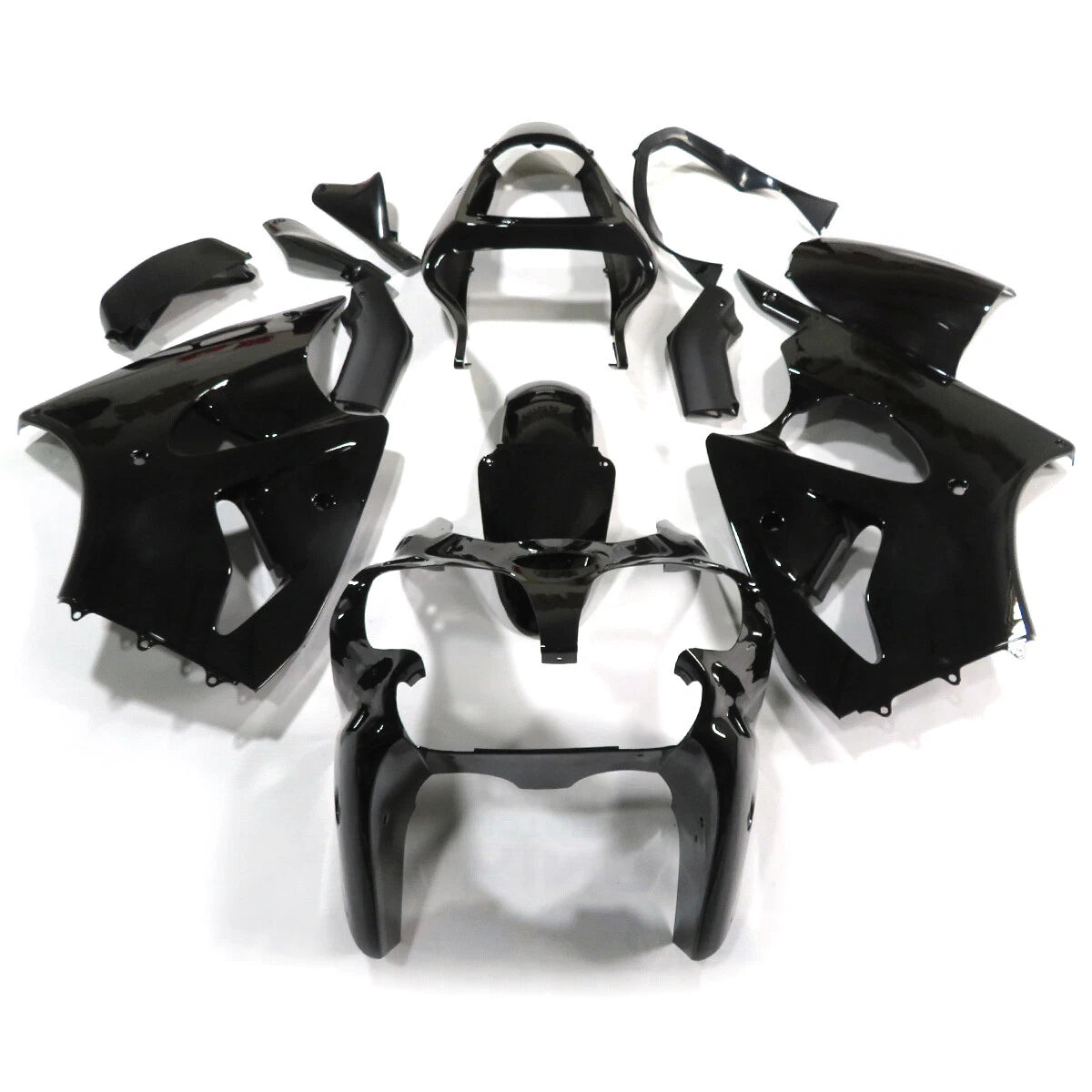 Gloss Black ABS Fairing Kit for Kawasaki Ninja ZX-6R (2000–2002)