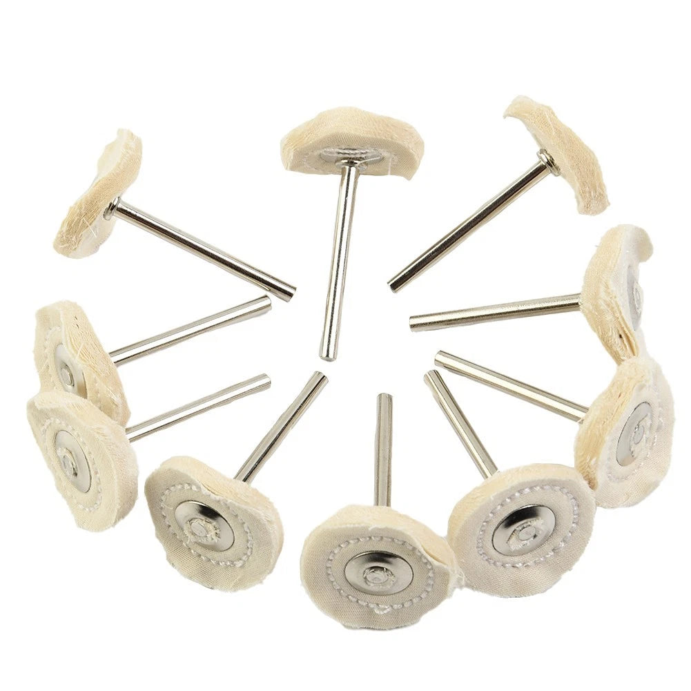 Polishing Wheel Buffing Pad for Metal Polisher Tool T-shaped White