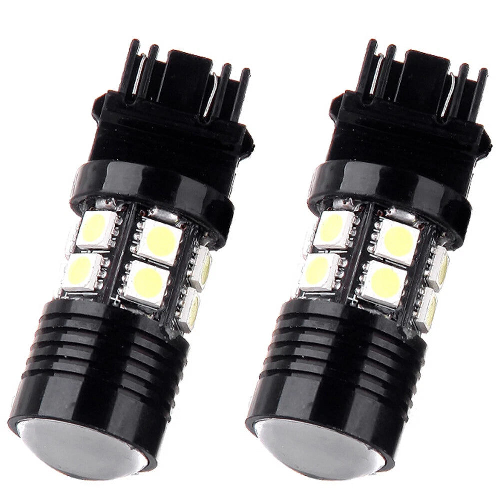 2pc 3157 LED DRL Daytime Running Light Bulbs 12SMD 6000K White