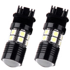 2pc 3157 LED DRL Daytime Running Light Bulbs 12SMD 6000K White