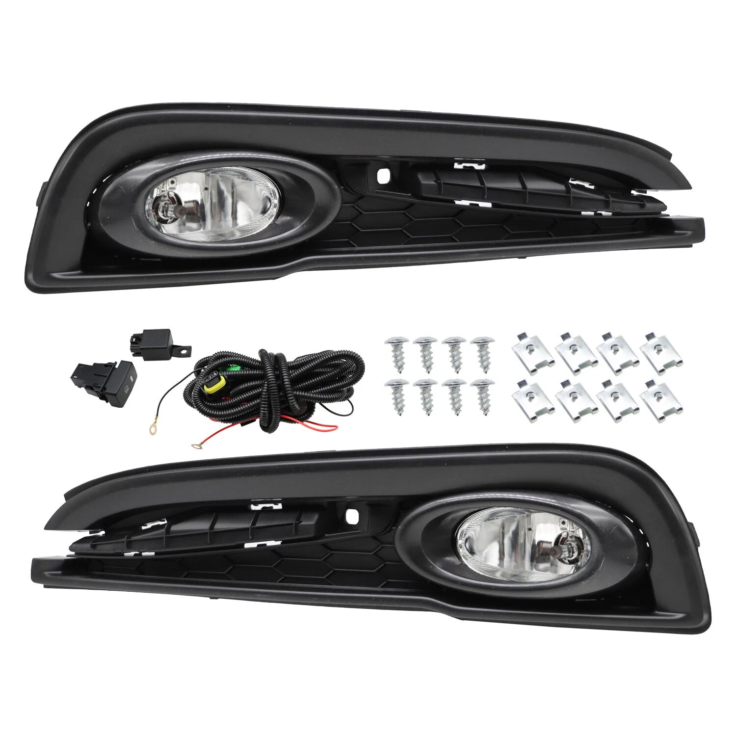 Clear Fog Lights Lamp Pair for Honda Civic Sedan (2013–2015)