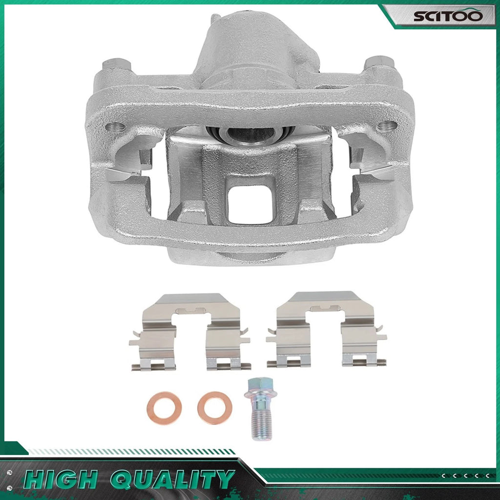 Rear Left Brake Caliper w/Bracket & Ceramic Pads for Kia Soul (2010–2013)