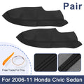 Set of 2 Front Door Panels Armrest Covers for Honda Civic Sedan (2006–2011)