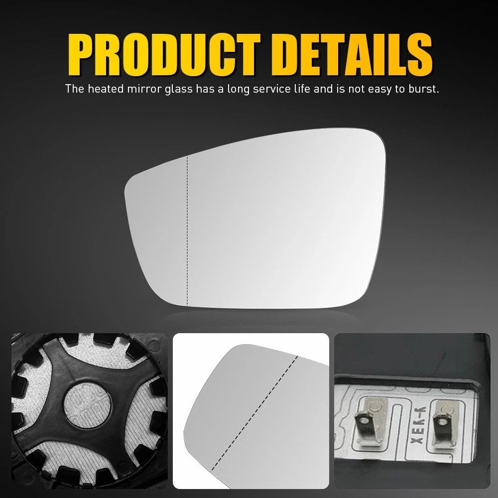 Heated Mirror Glass for Volkswagen Passat (2012–2015) Left VW1324103