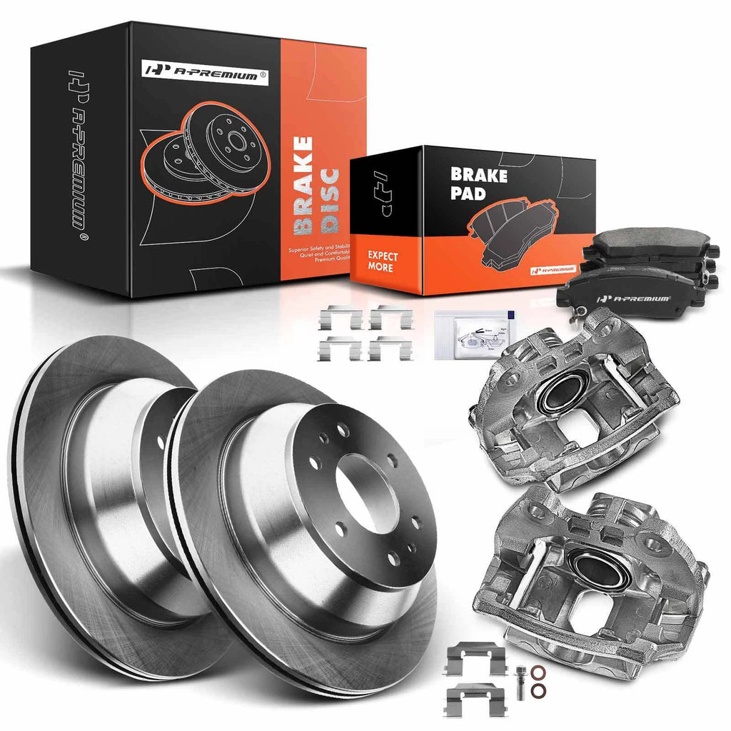 Pair Rear Brake Rotor & Pads for Chevy Trailblazer (2002–2009)