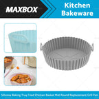 Silicone Baking Tray for Air Fryer (Non-Stick, Reusable)