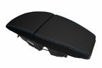 Carbon Fiber Console Lid Armrest Cover for BMW E63 E64 (2003–2010) Blue Stitch