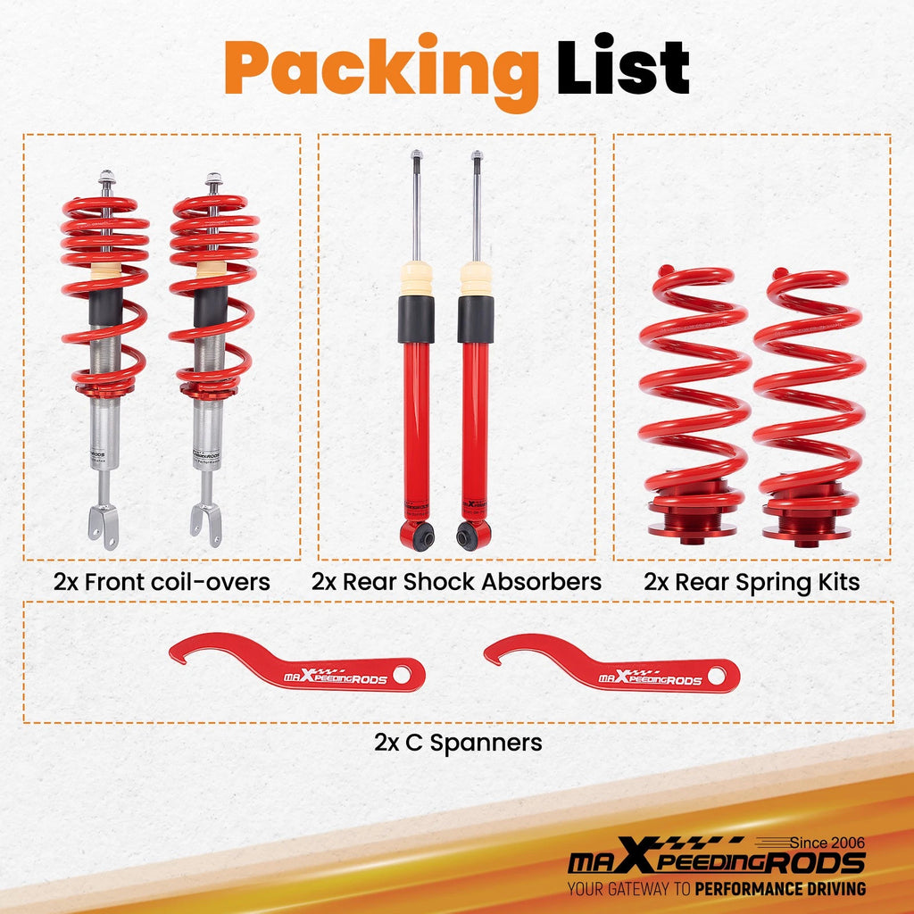 Coilovers Kit for Audi A4 Quattro (2002-2009)