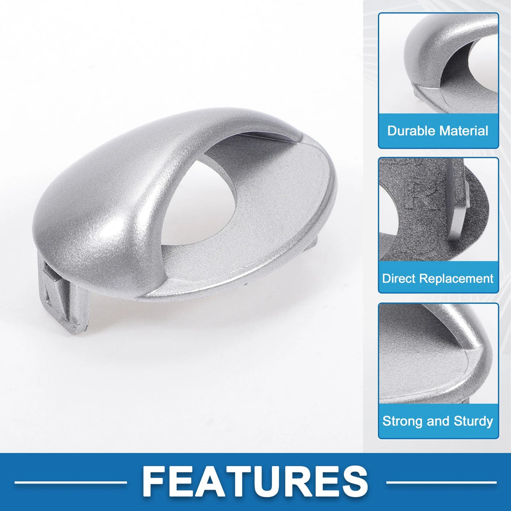Bumper Headlight Washer Nozzle Cover Cap for BMW M3 (2008–2013) Silver Tone
