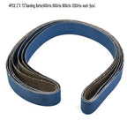 Set of 4 Ceramic Sanding Belts 72 Inch 40 60 80 120 Grit