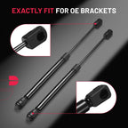 Gas Struts for Truck Cap Window Topper Camper Shell (2000-2020)