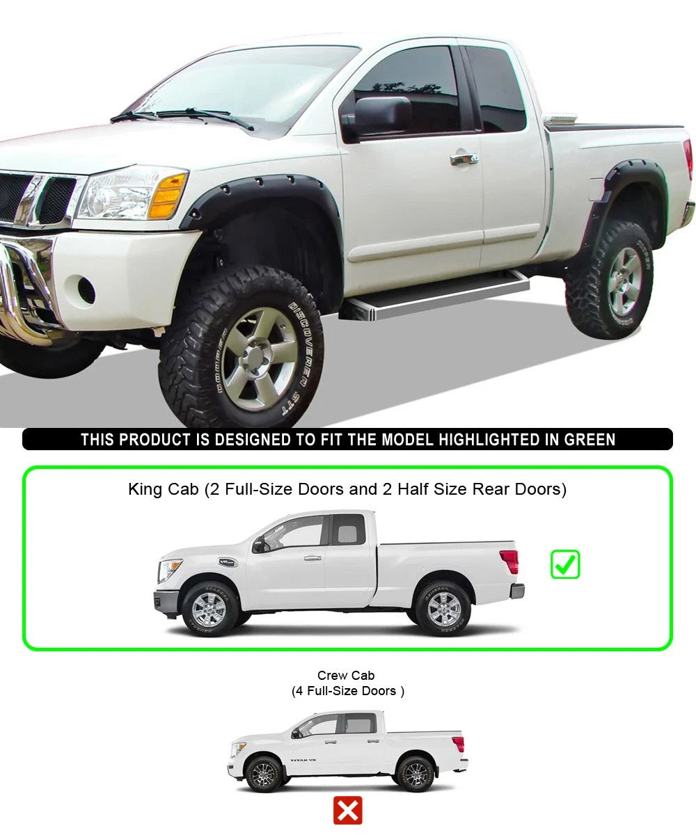 Running Boards for Nissan Titan King Cab (2004-2024)