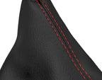 Leather Automatic Shift Boot Cover for BMW E81 E82 E87 (2004–2013) Red Stitch