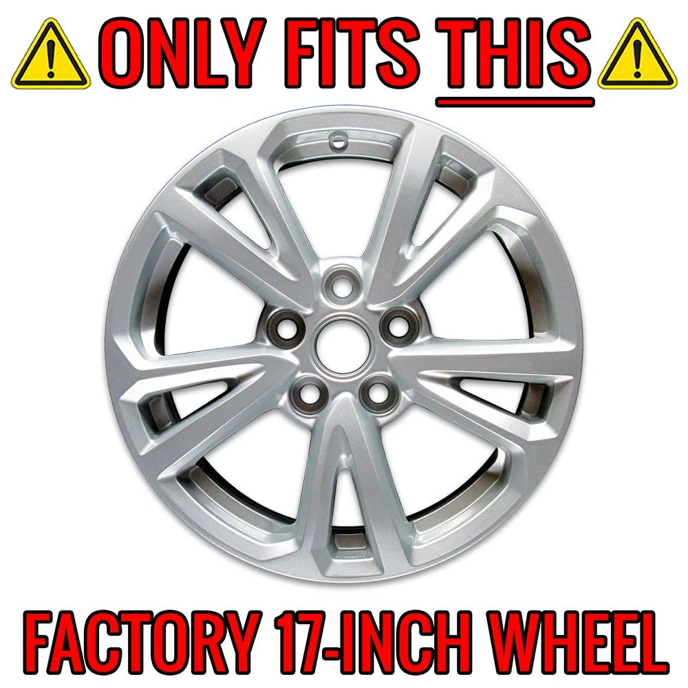 Wheel Skins Gloss Black 17 Inch Replacement for Chevy Equinox (2016–2017)