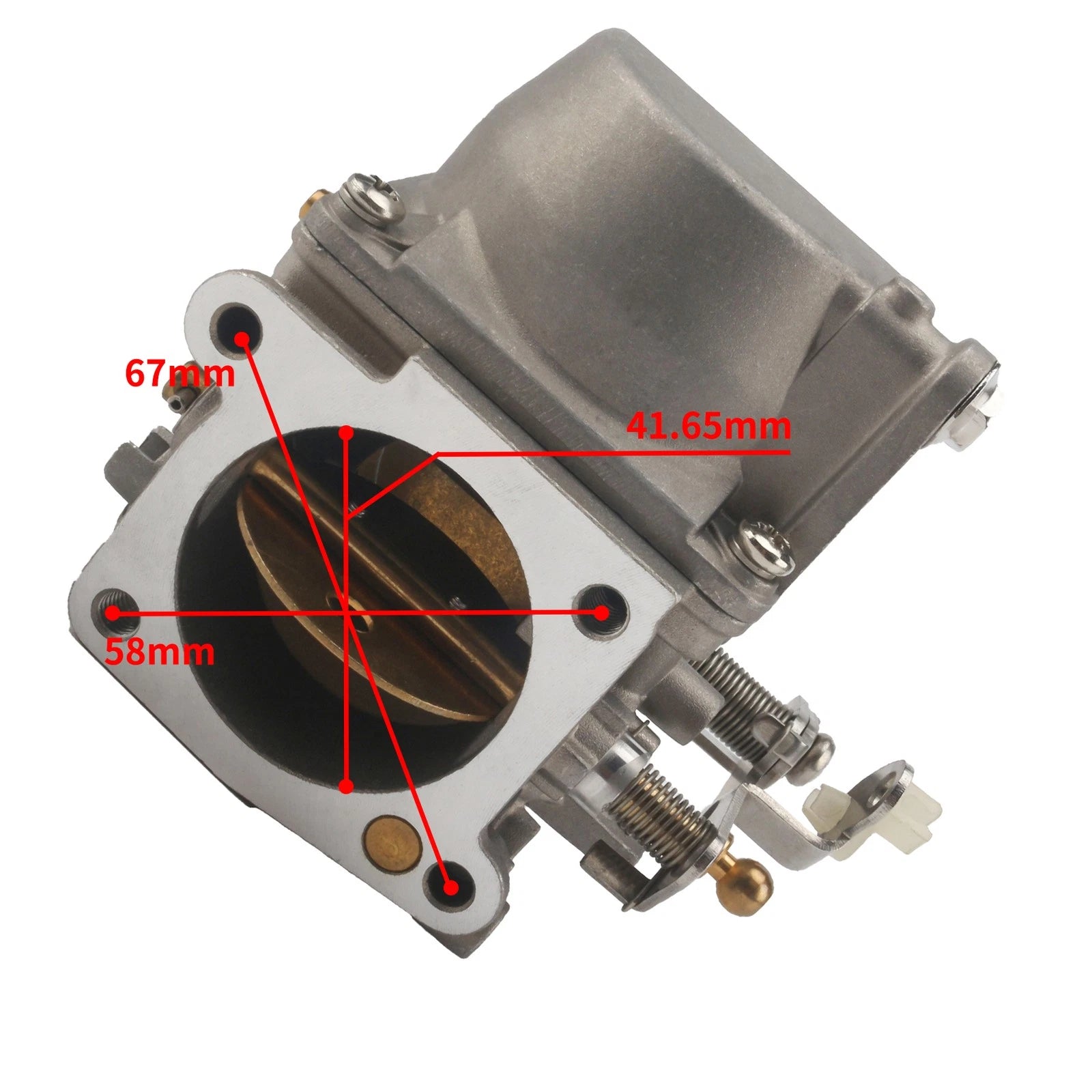 Carburetor Assembly 3 for Yamaha Outboard 2T 75HP 85HP (688-14301-08, 688-14302)