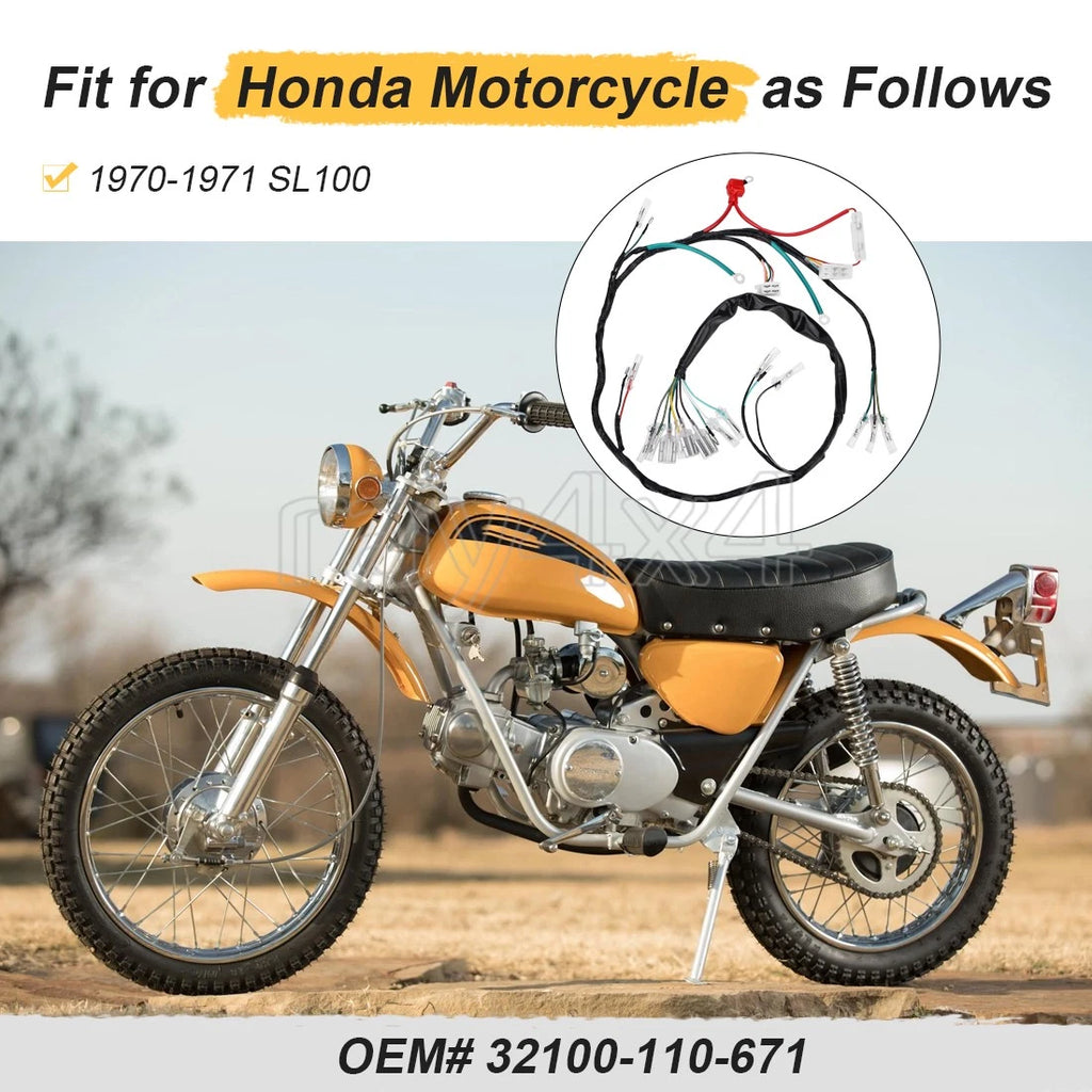 Main Wire Harness for Honda SL100 (K0-K1) 32100-110-671