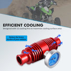 Radiator Inline Cooler w/ Temperature Gauge for Yamaha Raptor 700R 660R 600
