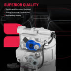 A/C Compressor with Clutch for Hyundai Elantra Tucson (2001–2009)