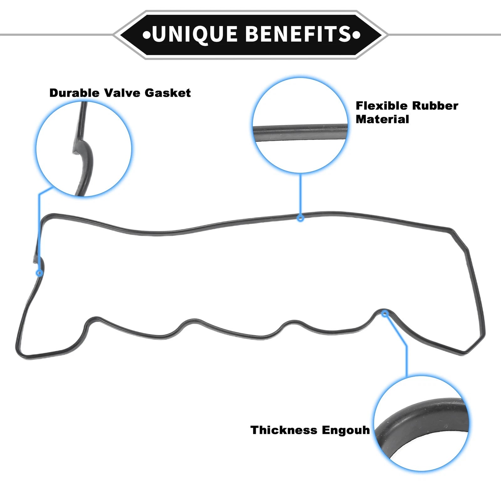 Valve Cover Gasket No.MD024682 for Mitsubishi FGC30 F83 