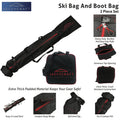 Padded Ski Bag and Boot Bag Set for Ski Equipment (Pro)