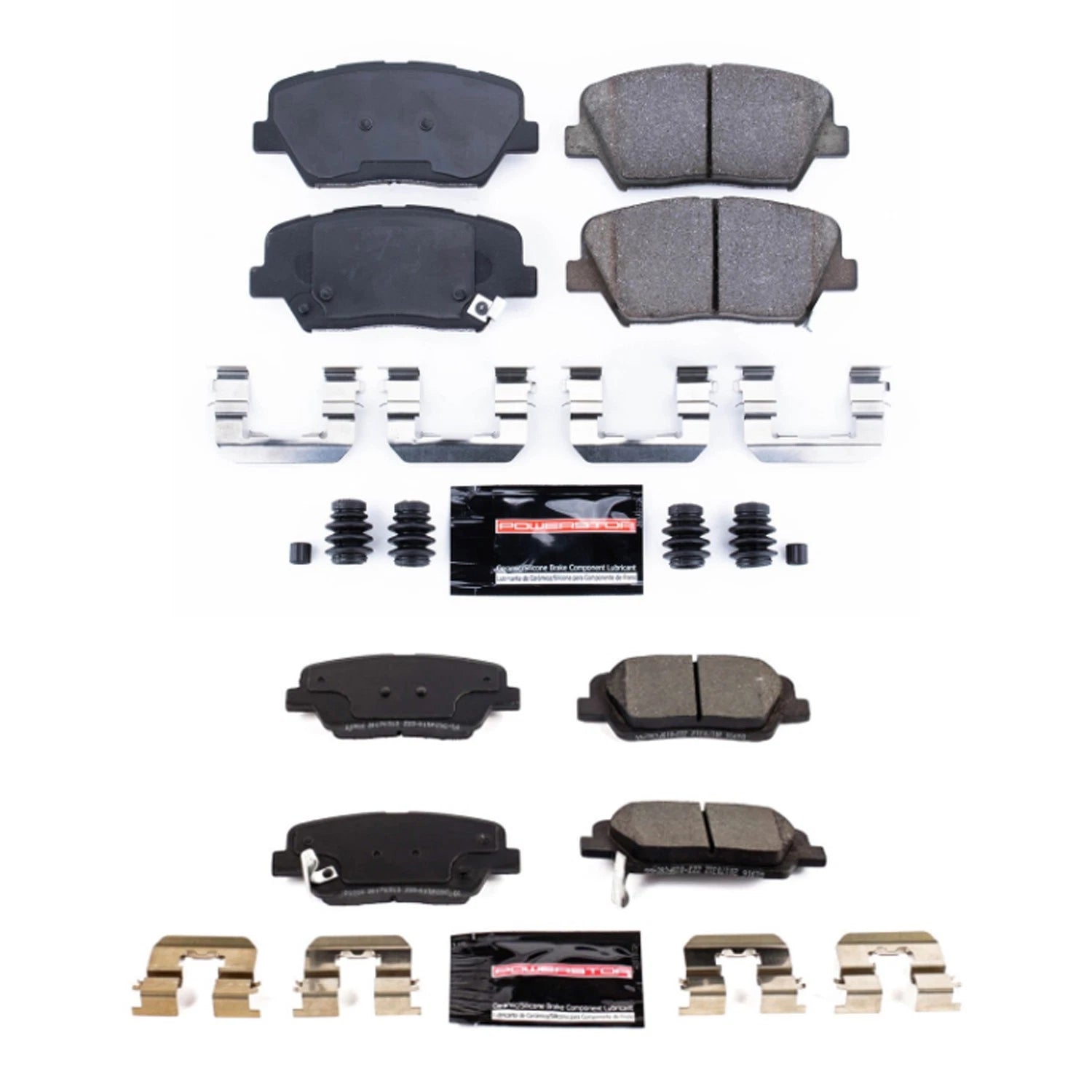 PowerStop Z23 Carbon-Fiber Ceramic Disc Brake Pads Kit for Santa Fe (2013–2019)