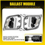 2X LED Headlight Ballast Control Module for Mercedes GLE300 C300 E350 S550 (2014–2018)