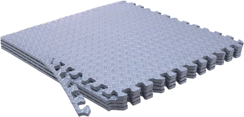 Set of 8 EVA Foam Interlocking Exercise Mats for Gym Floor Fitness Yoga