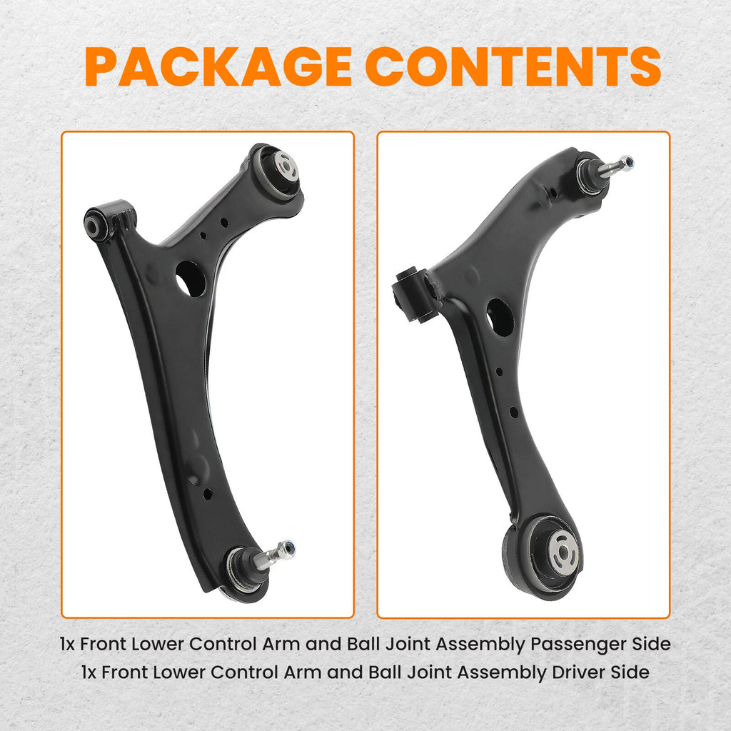 Set of 2 Front Lower Control Arms for RAM C/V Grand Caravan (2008-2020)