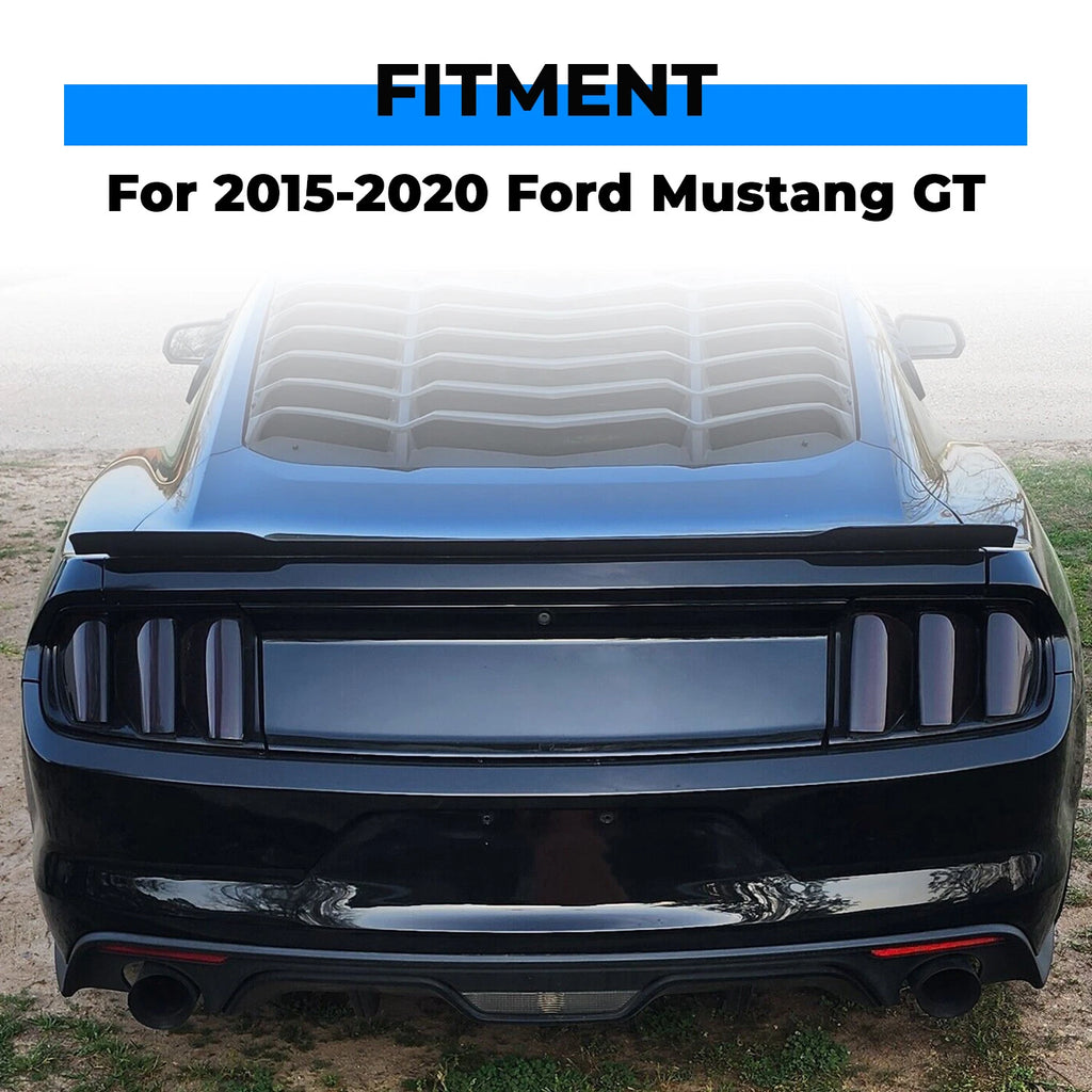 Glossy Black Trunk Panel Trim Cover for Ford Mustang GT (2015–2023)
