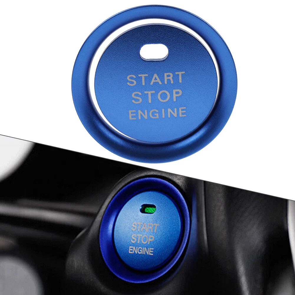 Blue Engine Start Push Button Cover Ring Trim for Mazda 3 6 CX-5 (2004-2023)