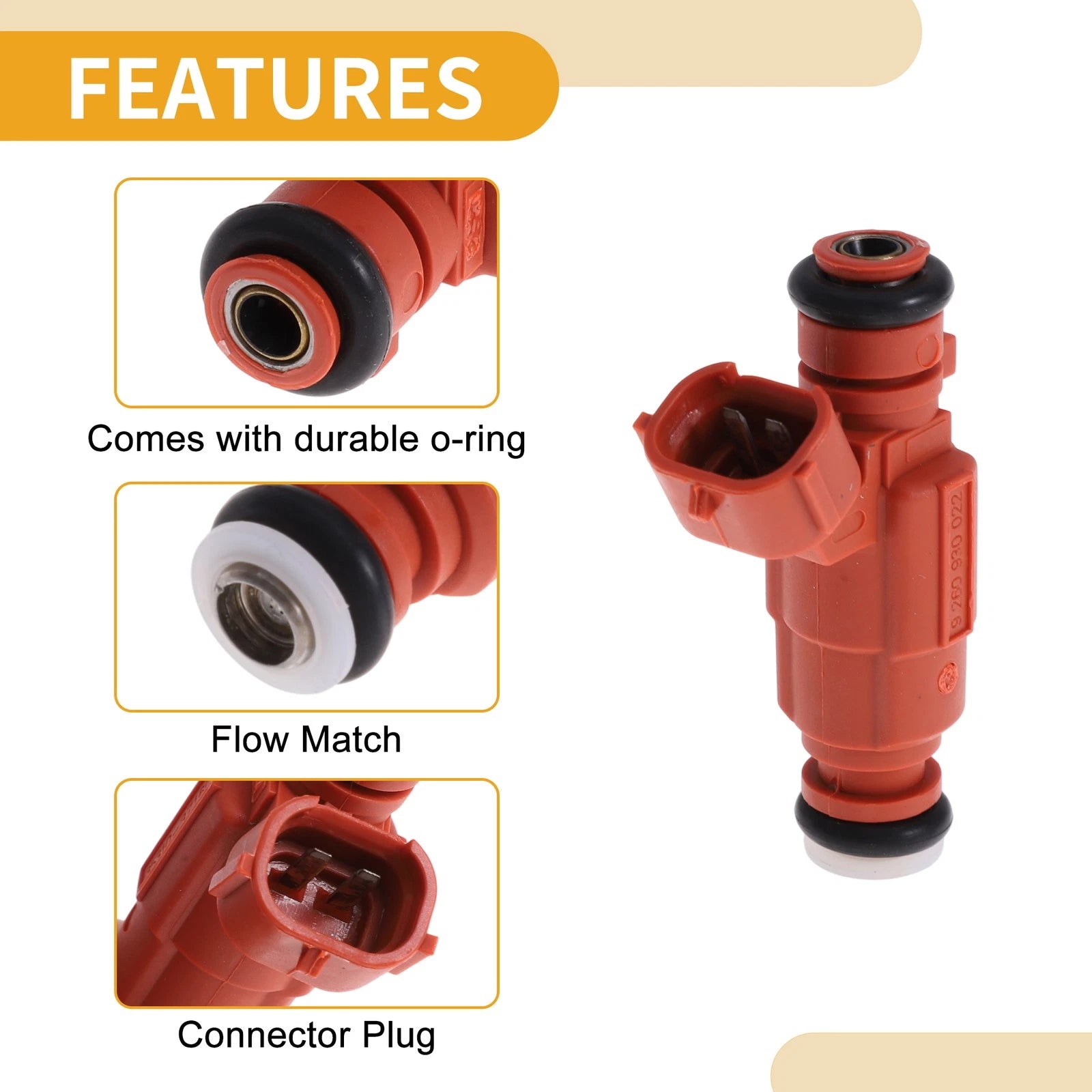 1 Pc Fuel Injector No.3531037160/9260930022 for Hyundai Accent (2010)