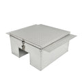 Diamond Tread Aluminum In-Frame Tool Box for Trucks (22"x24"x12")