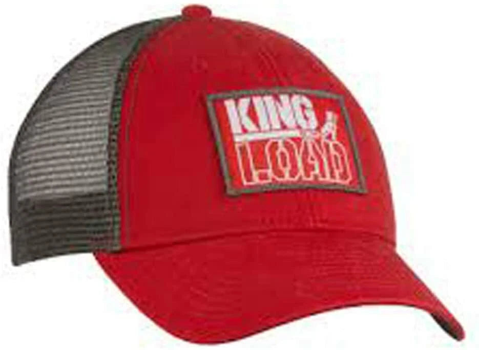 King of The Load Trucker Patch Cap for Mack Trucks (Red/Black Mesh)
